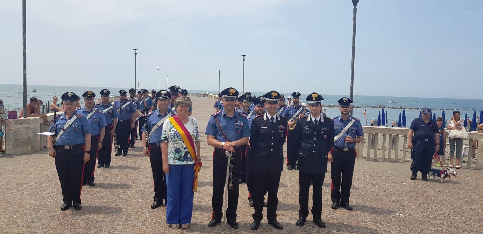 La fanfara dei Carabinieri al Pontile di Ostia