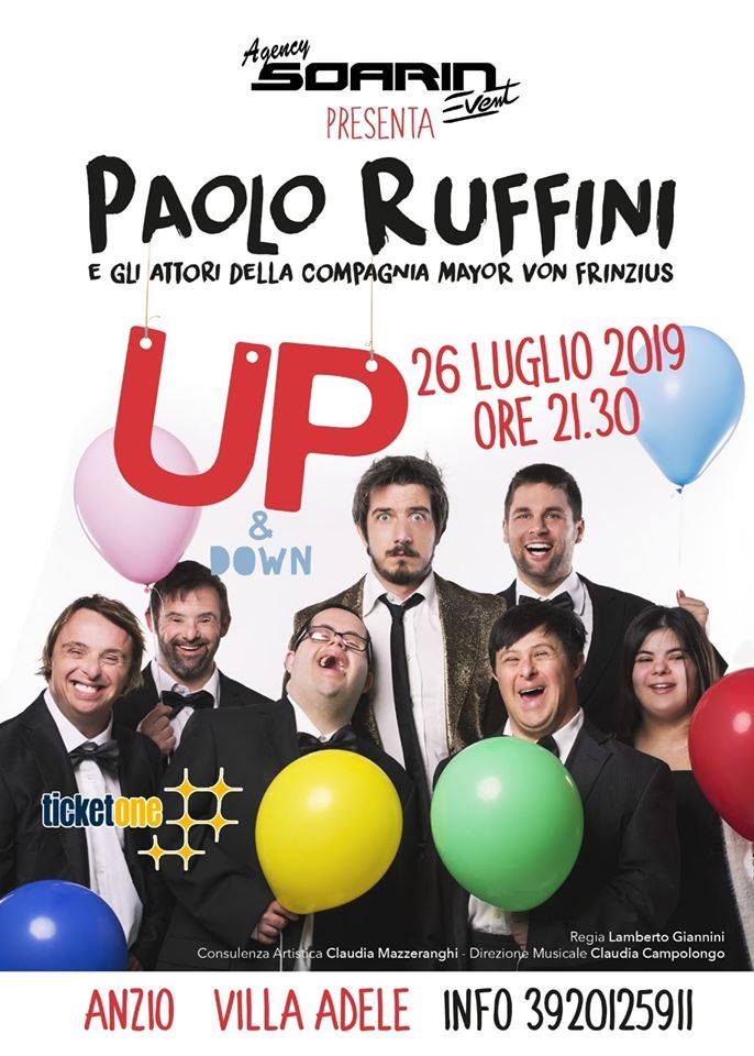 il capolavoro teatrale di Paolo Ruffini "Up & Down"