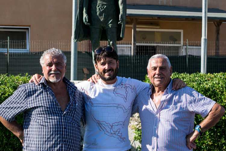 Ernesto Parziale con il presidente Franco Rizzaro e il collaboratore Gino Congedo